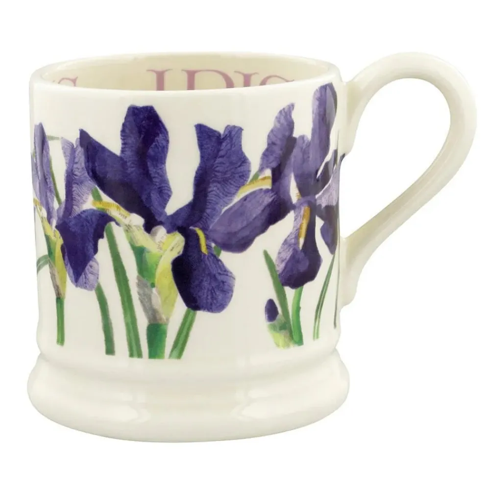 Emma Bridgewater Emma Bridgewater|Flowers Blue Iris 1/2 Pint Mug
