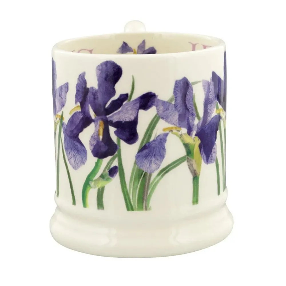 Emma Bridgewater Emma Bridgewater|Flowers Blue Iris 1/2 Pint Mug
