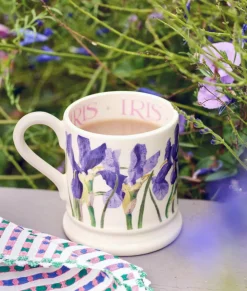Emma Bridgewater Emma Bridgewater|Flowers Blue Iris 1/2 Pint Mug