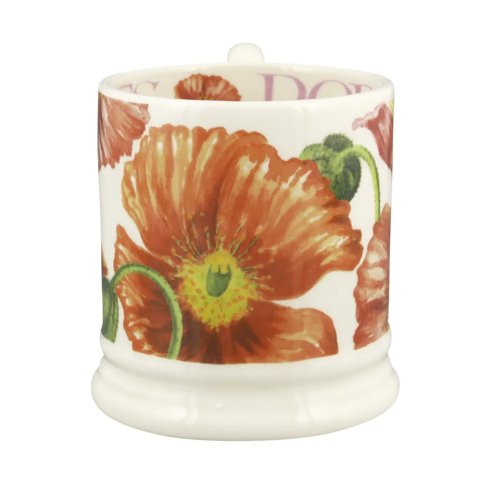 Emma Bridgewater Assorted Mugs|Emma Bridgewater|Flowers Red Poppy 1/2 Pint Mug