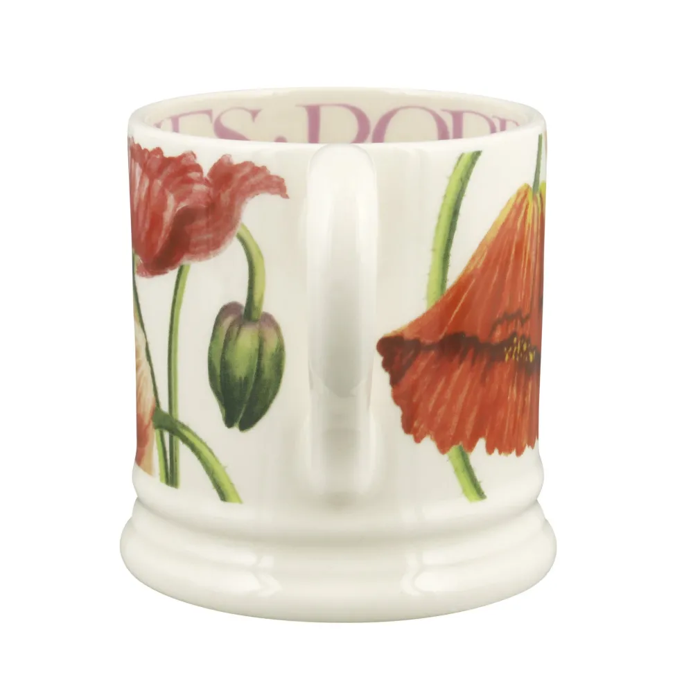Emma Bridgewater Assorted Mugs|Emma Bridgewater|Flowers Red Poppy 1/2 Pint Mug