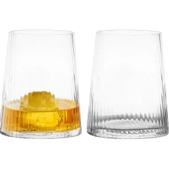 Glasses & Steins|Empire Clear Double Old Fashioned Tumblers Pair