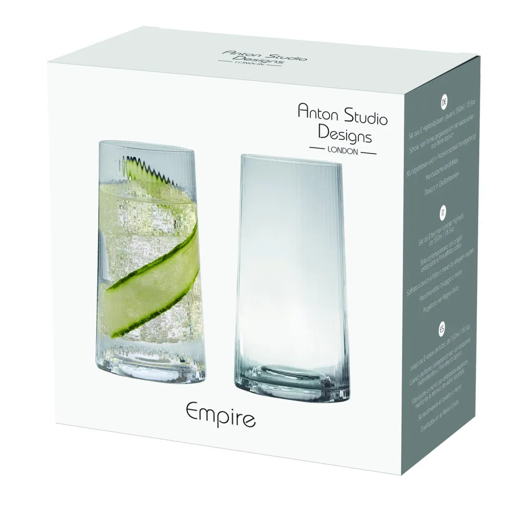 Glasses & Steins|Empire Clear Highball Tumbler Pair
