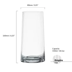 Glasses & Steins|Empire Clear Highball Tumbler Pair