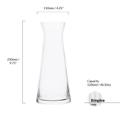 Bar Accessories & Decanters|Empire Clear Water Carafe