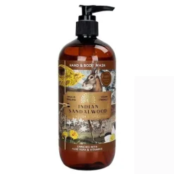 English Soap Co. Bath & Shower|Liquid Hand Soap|Anniversary Collection Indian Sandalwood Hand & Body Wash