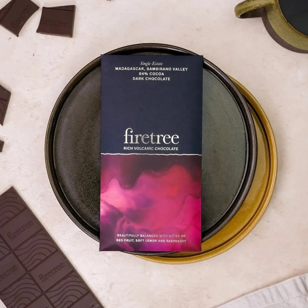 British Chocolate|Firetree Madagascar Sambirano Valley 84% Cocoa Chocolate Bar
