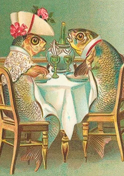 Greeting Cards|Fish on a Date Greeting Card