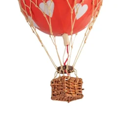 Home Accents|Floating The Skies Red Hearts Hot Air Balloon