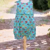 Childrenswear|Flower Toss Turquoise Baby Bubble (12M-18M)