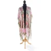 Robes, Nightgowns & Dresses|Folk Flowers Pink Long Kimono
