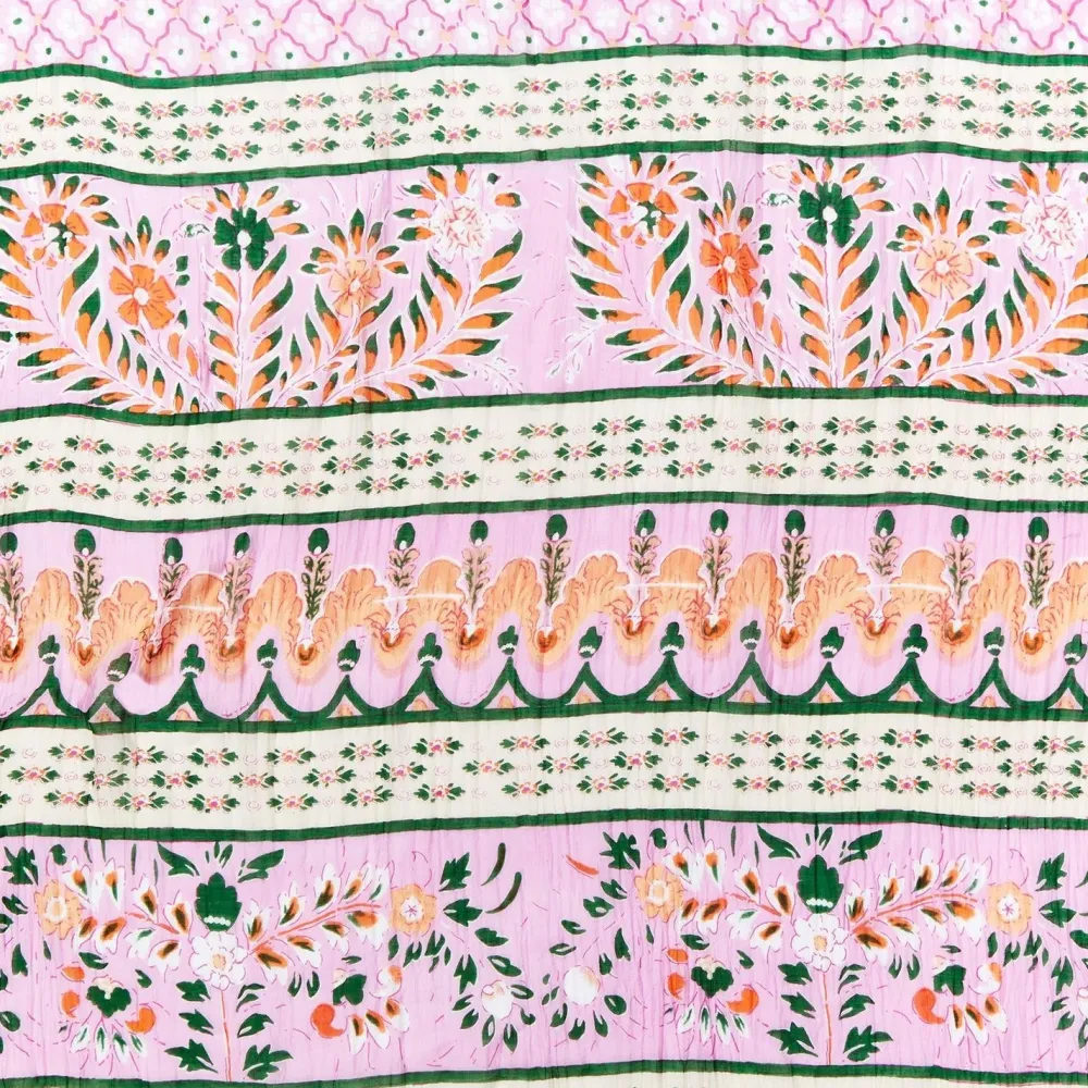 Robes, Nightgowns & Dresses|Folk Flowers Pink Long Kimono