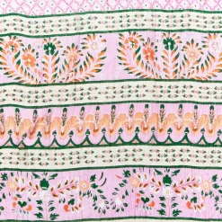 Scarves & Wraps|Folk Flowers Pink Scarf