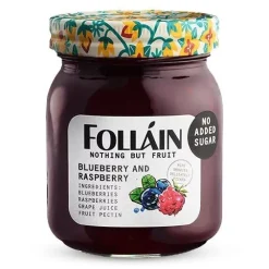 Follain Jams & Marmalade|Folláin Nothing But Fruit Blueberry & Raspberry Jam
