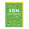 Greeting Cards|Football Pitch Happy Birthday Son Card