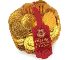British Chocolate|Fort Knox Milk Chocolate Coins