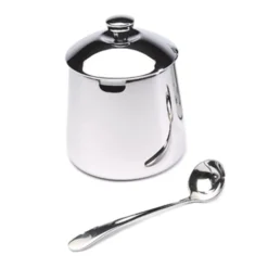 Creamers & Sugar Bowls|Frieling Sugar Bowl & Spoon with Mirror Finish