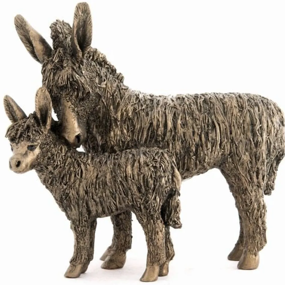 Frith Sculpture Home Accents|Frith Sculpture|Donkey & Foal Standing Sculpture