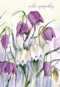 Greeting Cards|Fritillary Lawn Sympathy Card
