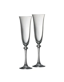 Galway Crystal Glasses & Steins|Galway Crystal|Liberty Flutes Pair