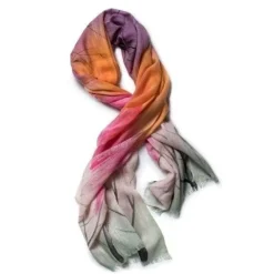 Galway Crystal Scarves & Wraps|Marino Wool Scarf in Dust, Pink & Orange