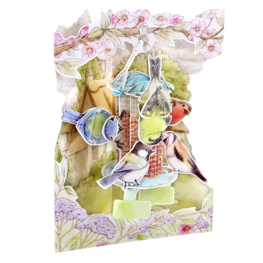 Greeting Cards|Garden Birds Swing Card