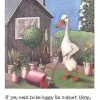 Greeting Cards|Gardening Duck Chinese Saying Card