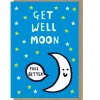 Greeting Cards|Get Well Moon Greeting Card
