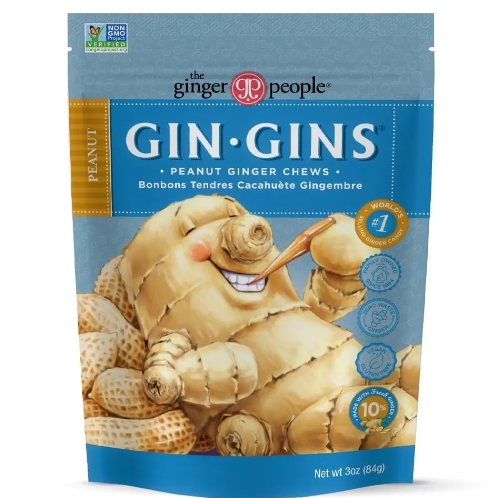 Sweets|Gin Gins Peanut Ginger Candy