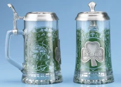 Pewter Gifts & Jewelry|Glasses & Steins|Glass Ireland Stein