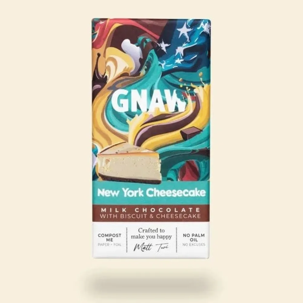 British Chocolate|Gnaw New York Cheesecake Chocolate Bar