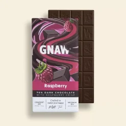 British Chocolate|Gnaw Raspberry 70% Dark Chocolate Bar