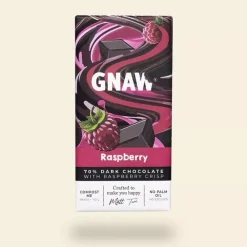 British Chocolate|Gnaw Raspberry 70% Dark Chocolate Bar