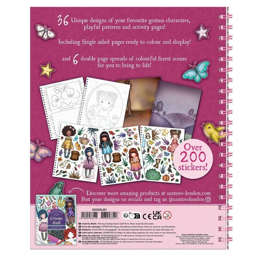 Coloring Books & Crafts|Activity Books|Gorjuss In The Forest Activity Book
