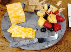 Kitchen Tools|Grey Marble Cheese Board
