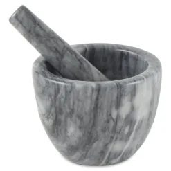 Kitchen Tools|Grey Marble Mortar & Pestle