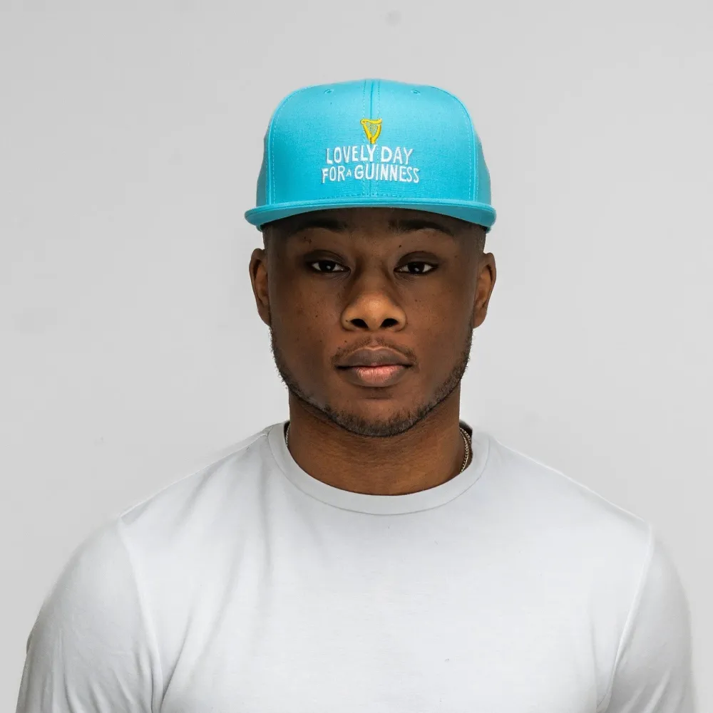 Hats|Guinness Blue Flat Brim Baseball Cap