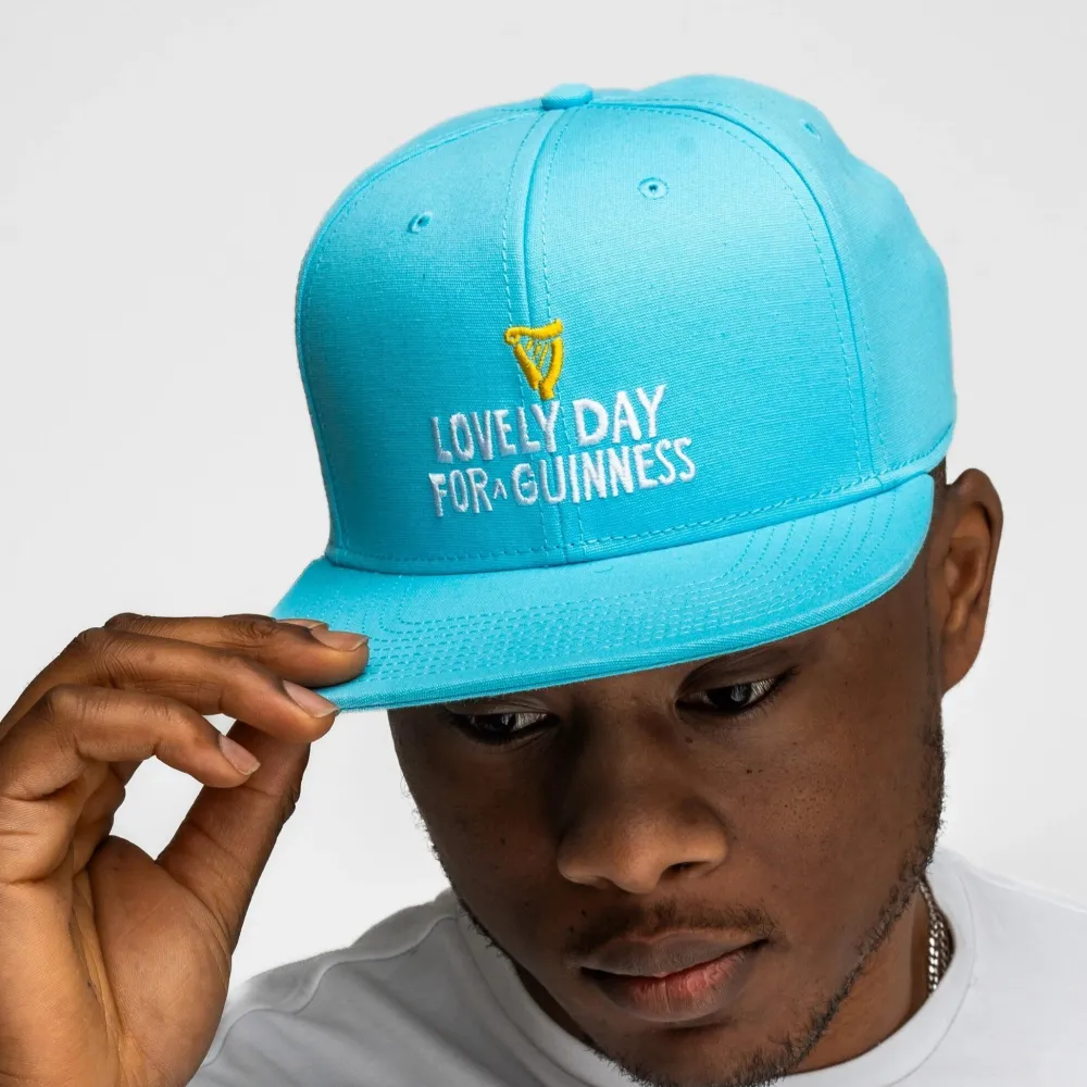 Hats|Guinness Blue Flat Brim Baseball Cap