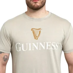 Shirts & Sweaters|Cultural Icons|Guinness Harp Beige Premium Tee (Medium)