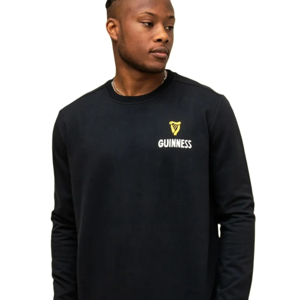 Shirts & Sweaters|Cultural Icons|Guinness "Lovely Day" Black Longsleeve Sweatshirt