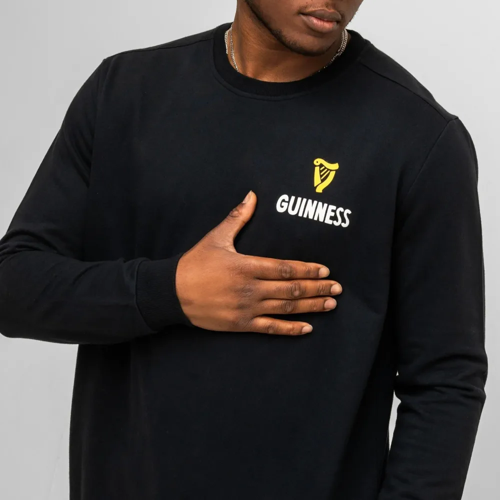 Shirts & Sweaters|Cultural Icons|Guinness "Lovely Day" Black Longsleeve Sweatshirt