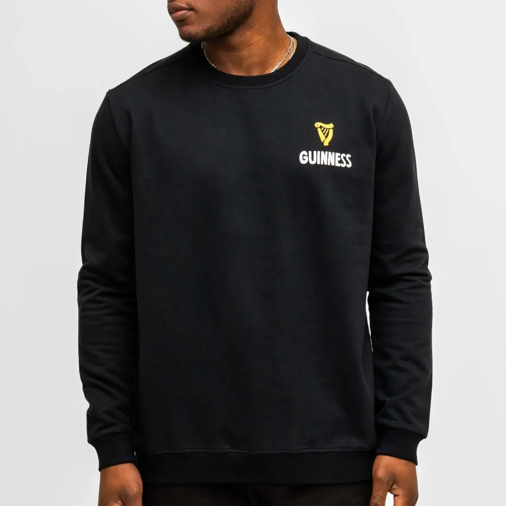 Shirts & Sweaters|Cultural Icons|Guinness "Lovely Day" Black Longsleeve Sweatshirt