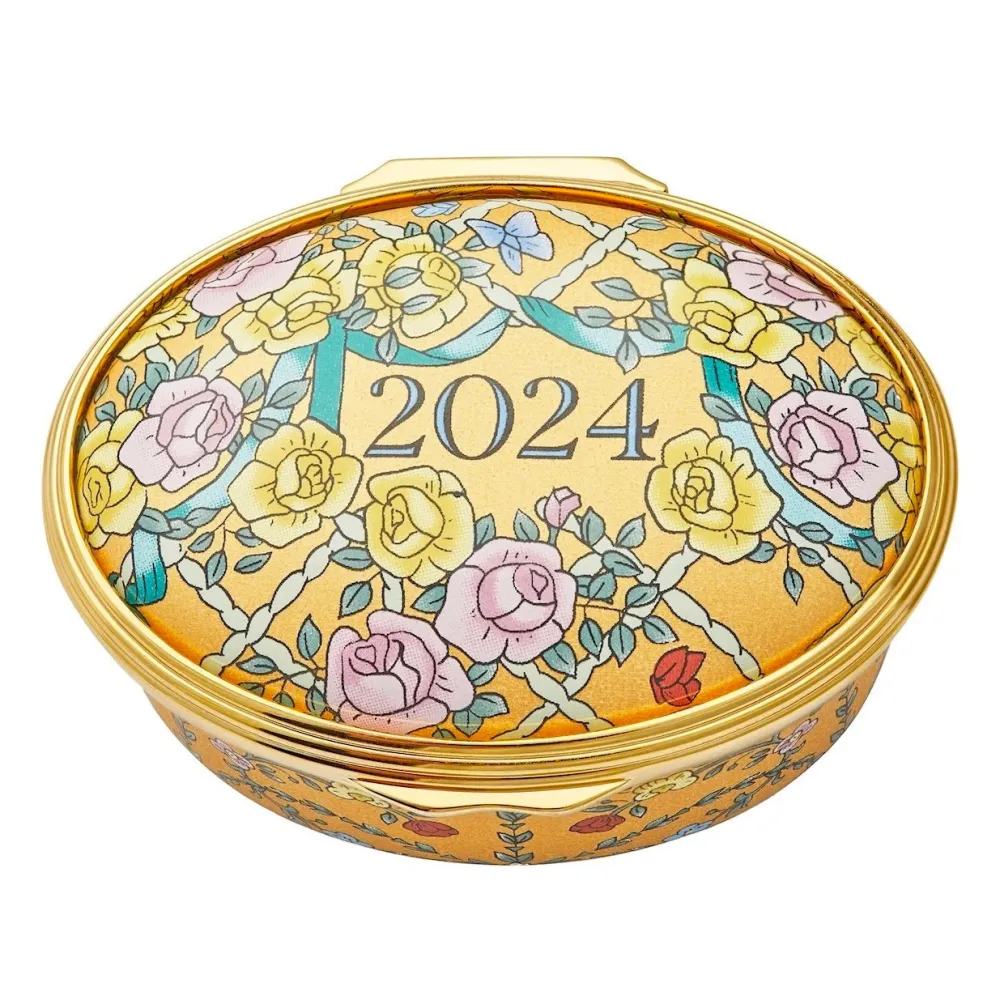 Halcyon Days Halcyon Days Enamels|2024 Annual Enamel Trinket Box