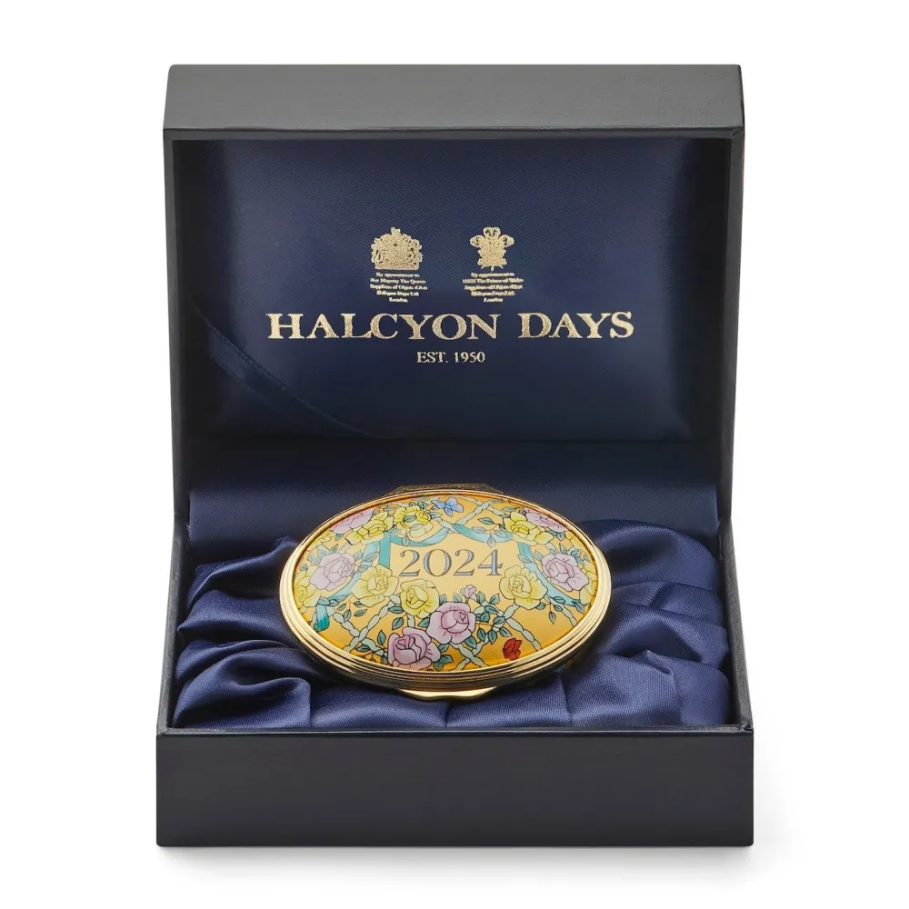 Halcyon Days Halcyon Days Enamels|2024 Annual Enamel Trinket Box