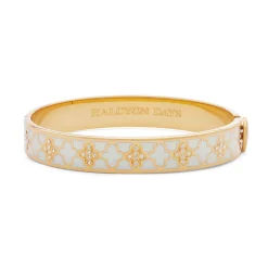 Halcyon Days Bracelets & Bangles|Agama Sparkle Cream & Clear Hinged Bangle