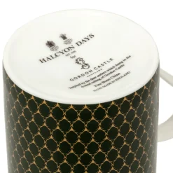 Halcyon Days Halcyon Days China|Halcyon Days|Antler Trellis Dark Green Mug