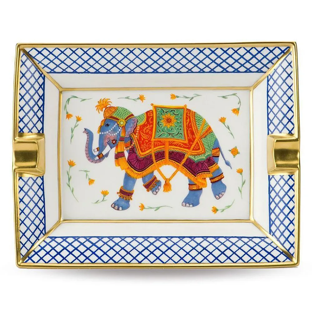 Halcyon Days Halcyon Days China|Ceremonial Indian Elephant Ashtray