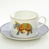 Halcyon Days Halcyon Days|Teacups & Saucers|Ceremonial Indian Elephant Teacup & Saucer
