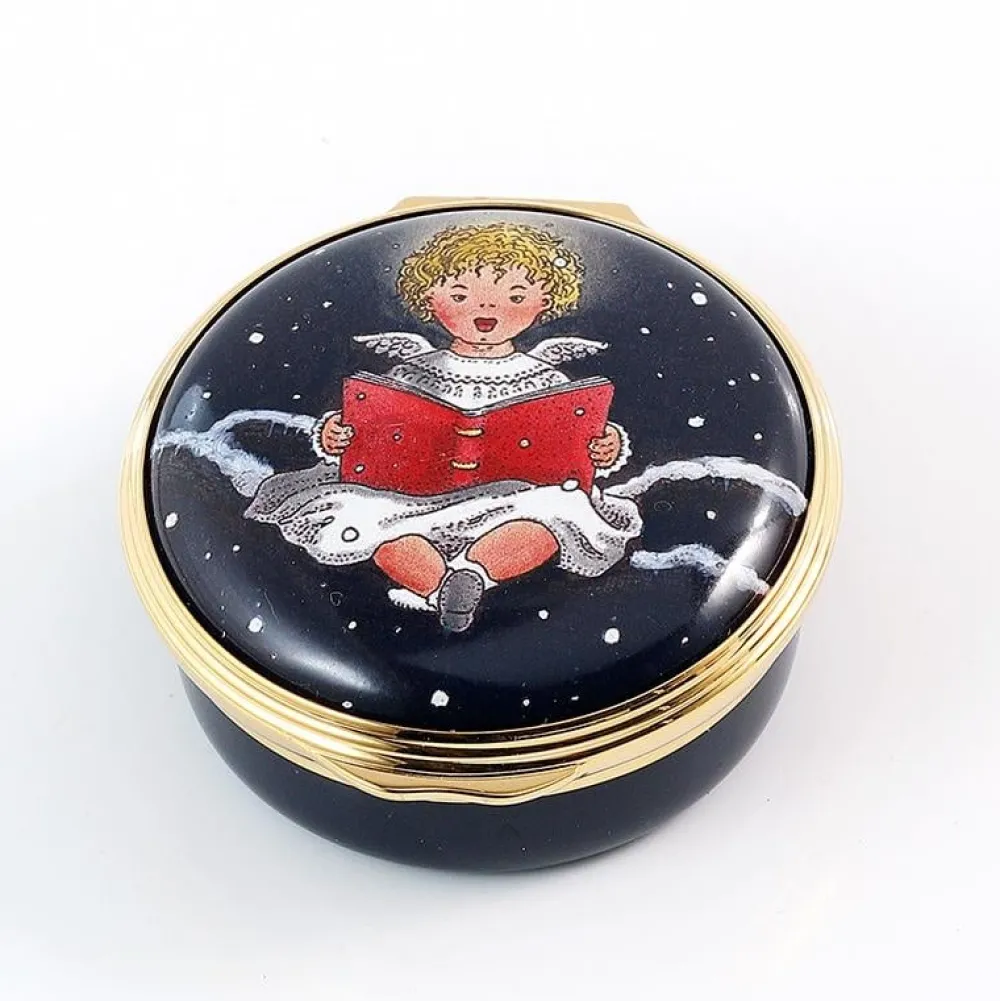 Halcyon Days Home Accents|Halcyon Days Enamels|Cherub Singing Enamel Box