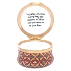 Halcyon Days Halcyon Days Enamels|Christmas 2022 Enamel Box